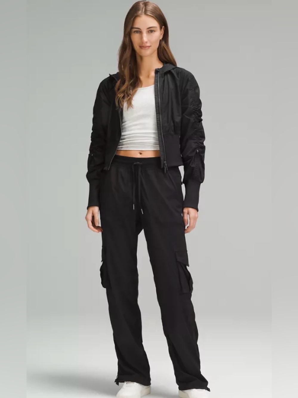 Lululemon Dance Studio Relaxed-Fit Mid-Rise Cargo Pant Black size XL